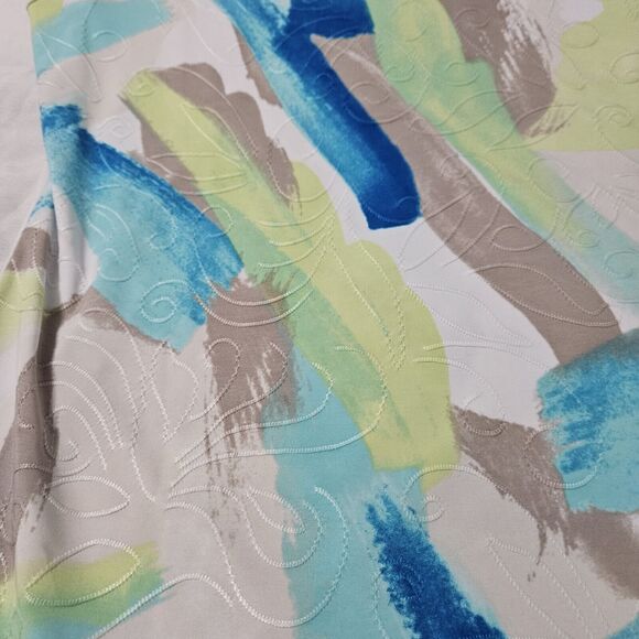 JM Collection Womens Blouse Multi-Color Size PM Polyester Blend Pullover Stretch - Picture 10 of 12